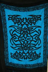 Sarong keltisch schwarz blau 
