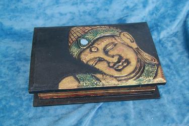 Schmuckkästchen Buddha gold 30 x 20 cm 