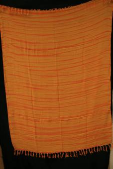 Sarong gelb orange gestreift 