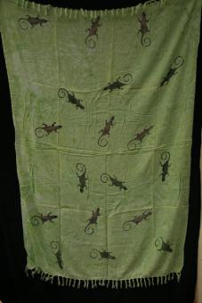 Sarong Gecko - gruen-weiß 