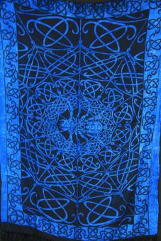 Sarong keltische Spinne schwarz blau 