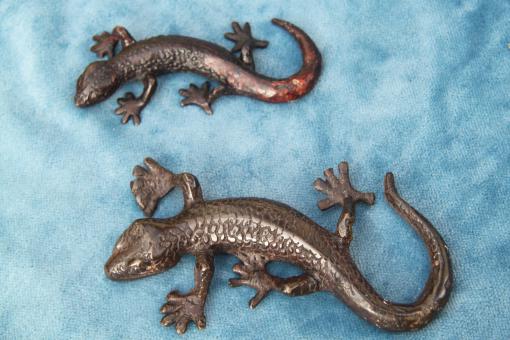 Gecko bronze geschuppt 13 und 17 cm 