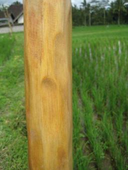 Didgeridoo Teak Natur Wellenschliff 